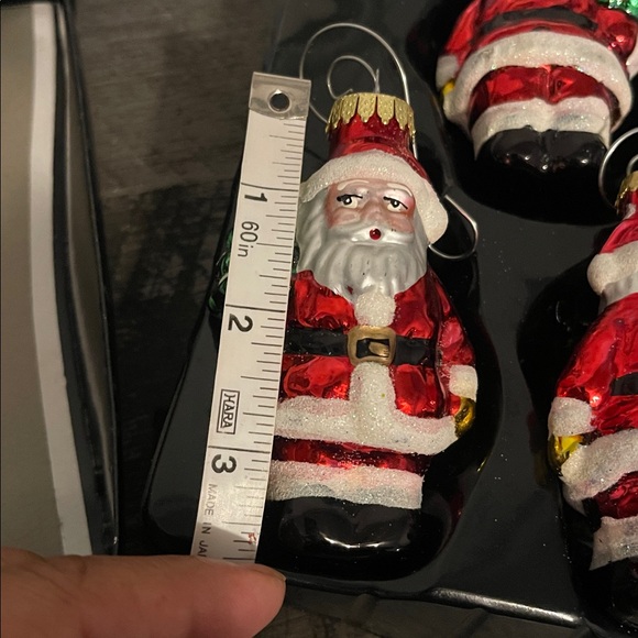 Set Of 4 Santa Figurine Ornament For
Christmas Tree Creative Blown - Picture 4 of 7